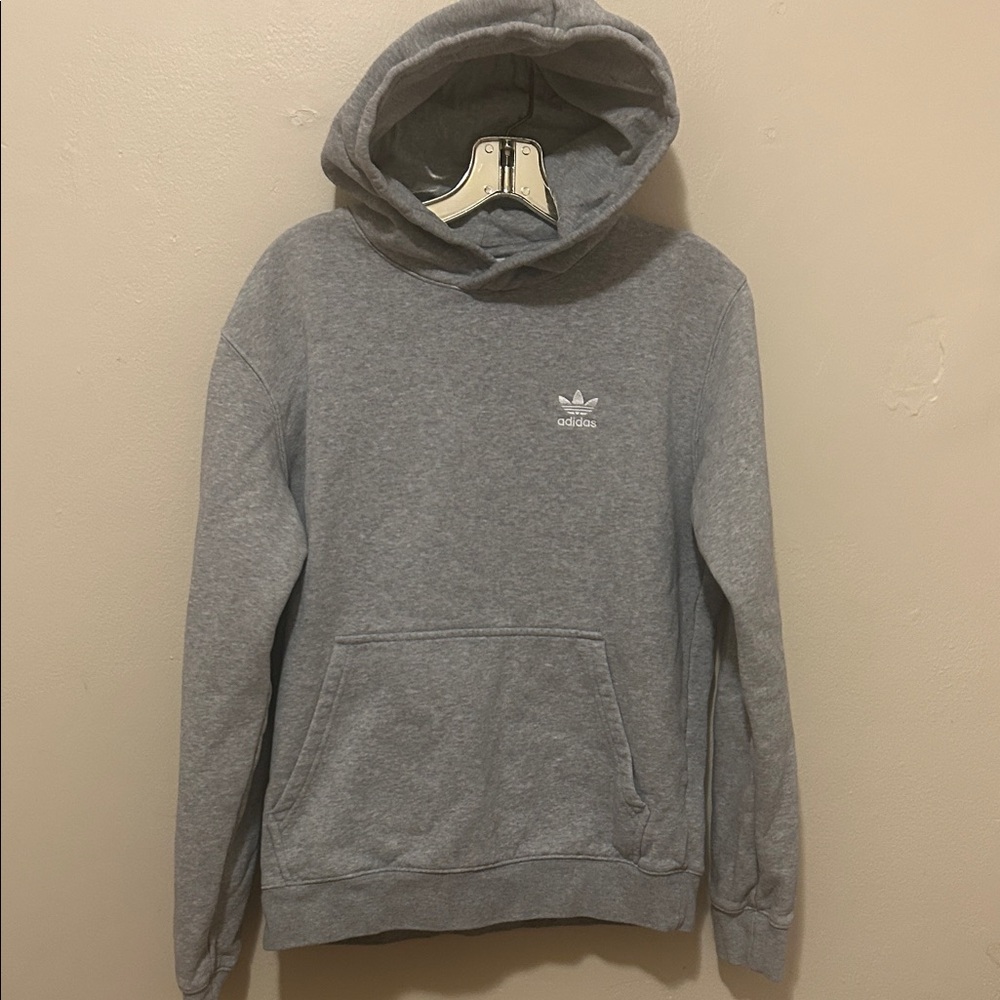 Adidas Men's Gray Hoodie Sweater
